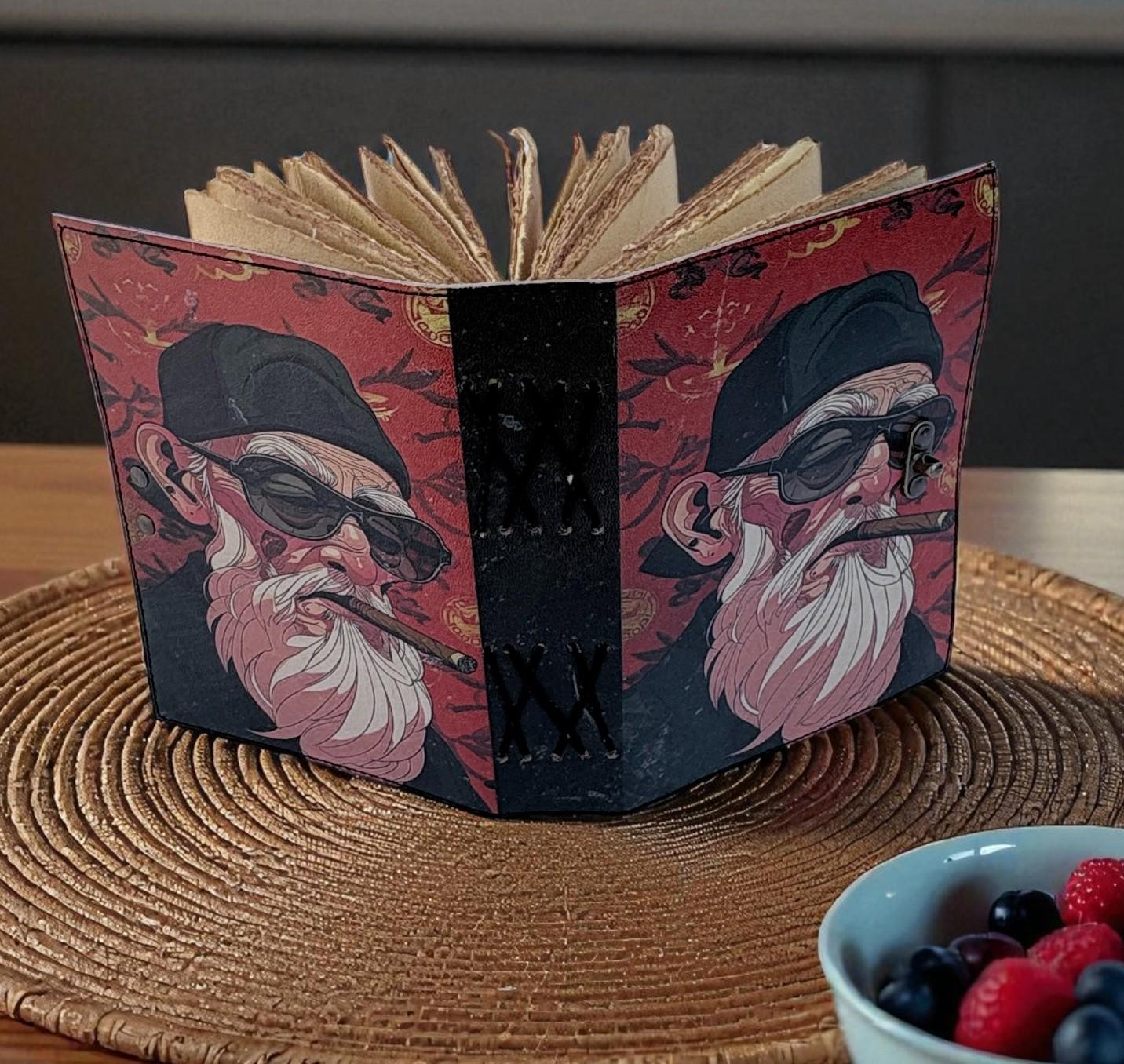 Handmade Leather Journal: Tribe Warrior Design, Vintage Writing Diary