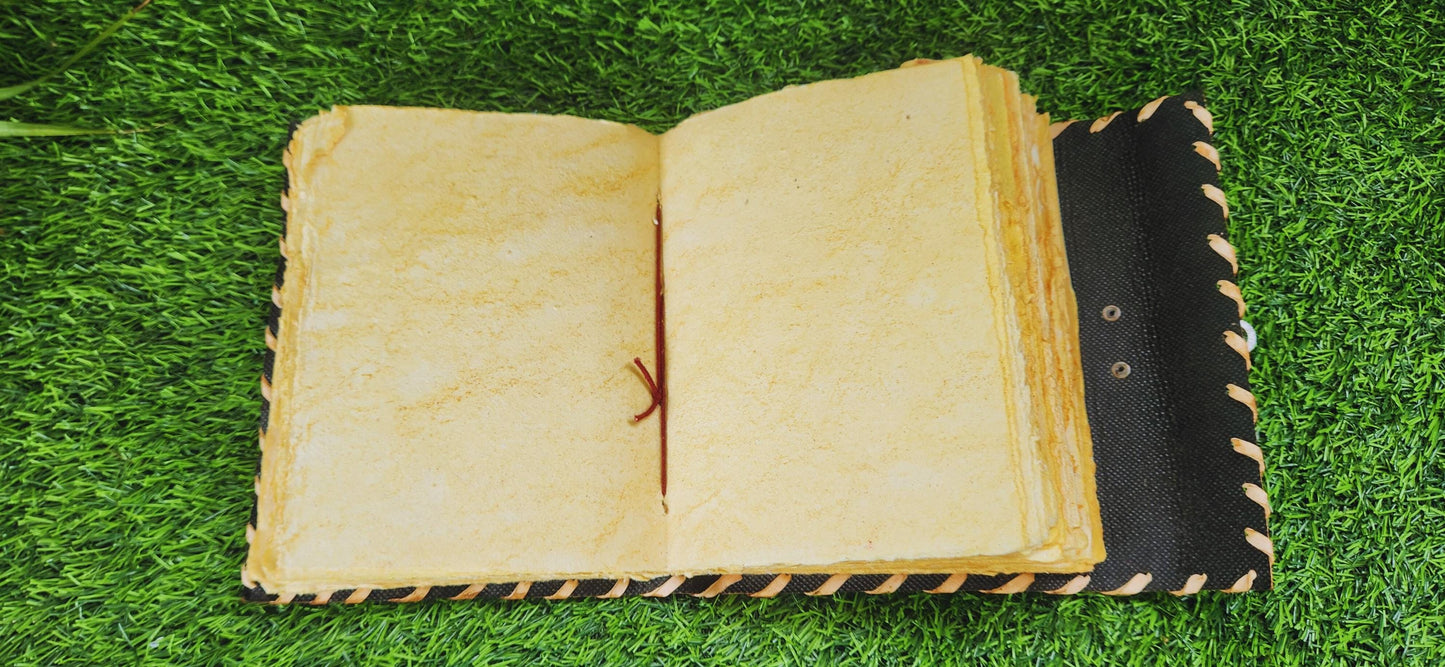 Personalized Leather Hocus Pocus Journal: Handmade Gothic Spell Book with Lock
