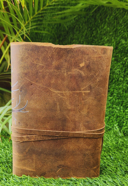 Tree of Life Leather Journal with Key Clasp: Vintage Grimoire, Book of Shadows