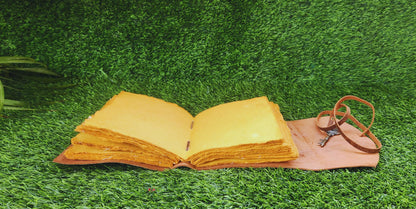 Tree of Life Leather Journal with Key Clasp: Vintage Grimoire, Book of Shadows