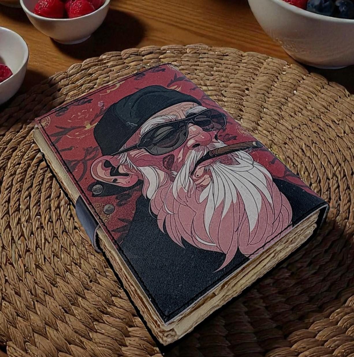 Handmade Leather Journal: Tribe Warrior Design, Vintage Writing Diary