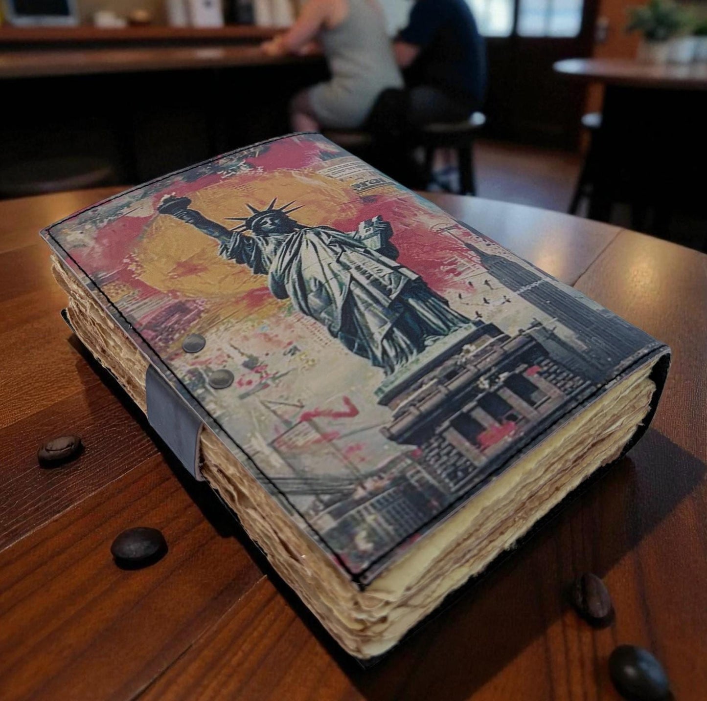 Statue of Liberty Leather Journal: New York Art, Travel Diary