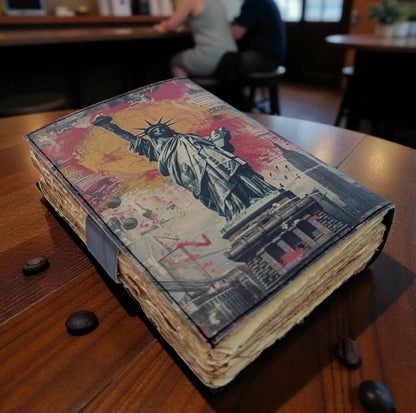 Statue of Liberty Leather Journal: New York Art, Travel Diary