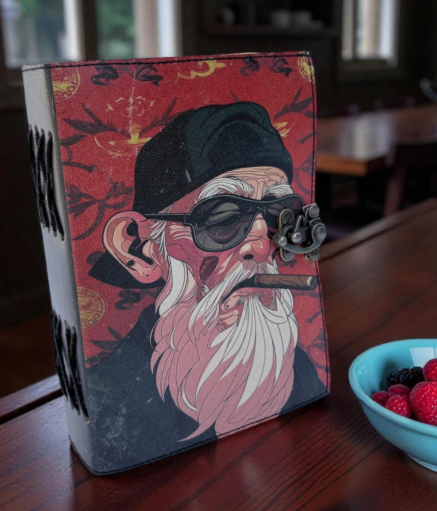Handmade Leather Journal: Tribe Warrior Design, Vintage Writing Diary