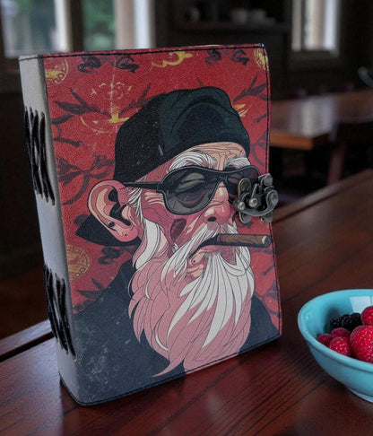 Handmade Leather Journal: Tribe Warrior Design, Vintage Writing Diary