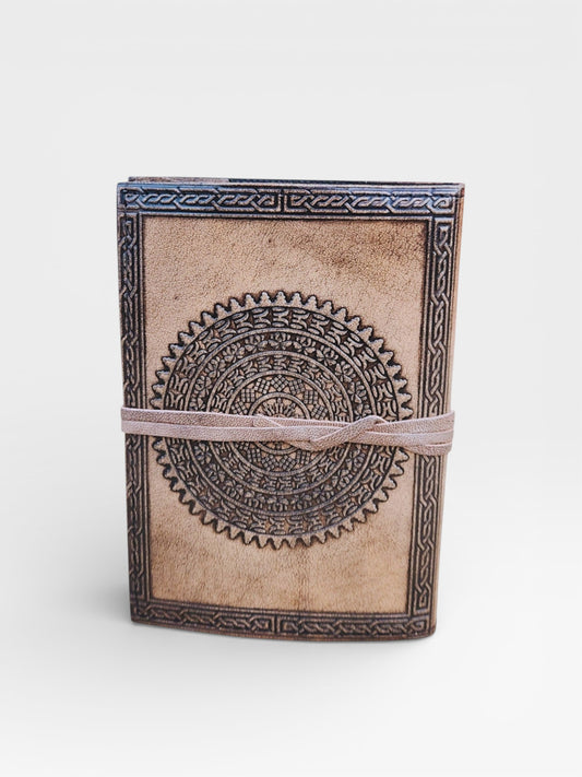 Handmade Leather Journal, Tree of Life, Celtic Diary, Refillable